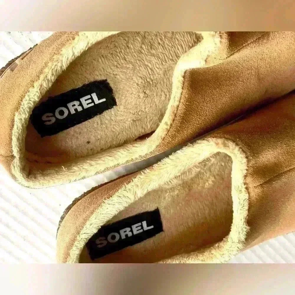 Sorel Slippers Youth US 3 Brown Lanner Ridge Suede II Shoes Kids - Picture 5 of 8